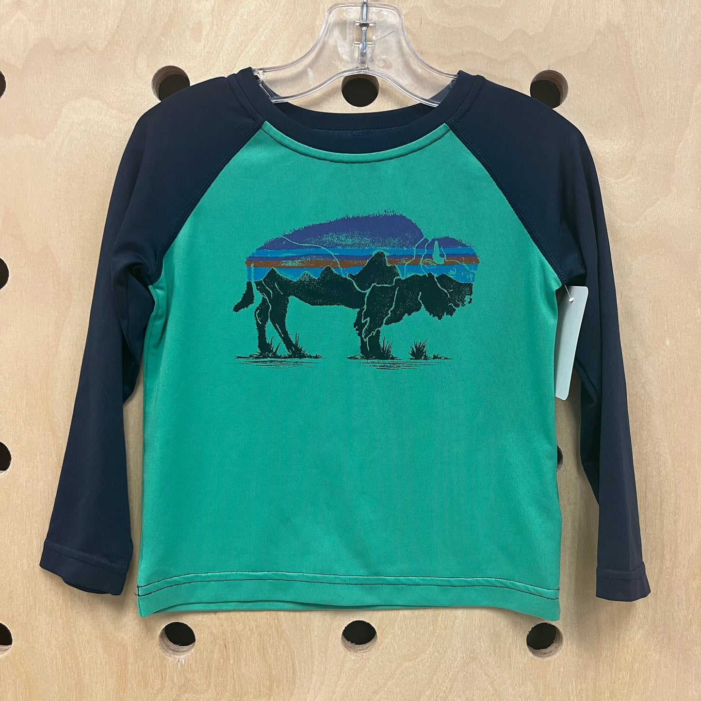 Green/Blue Buffalo Capilene Tee