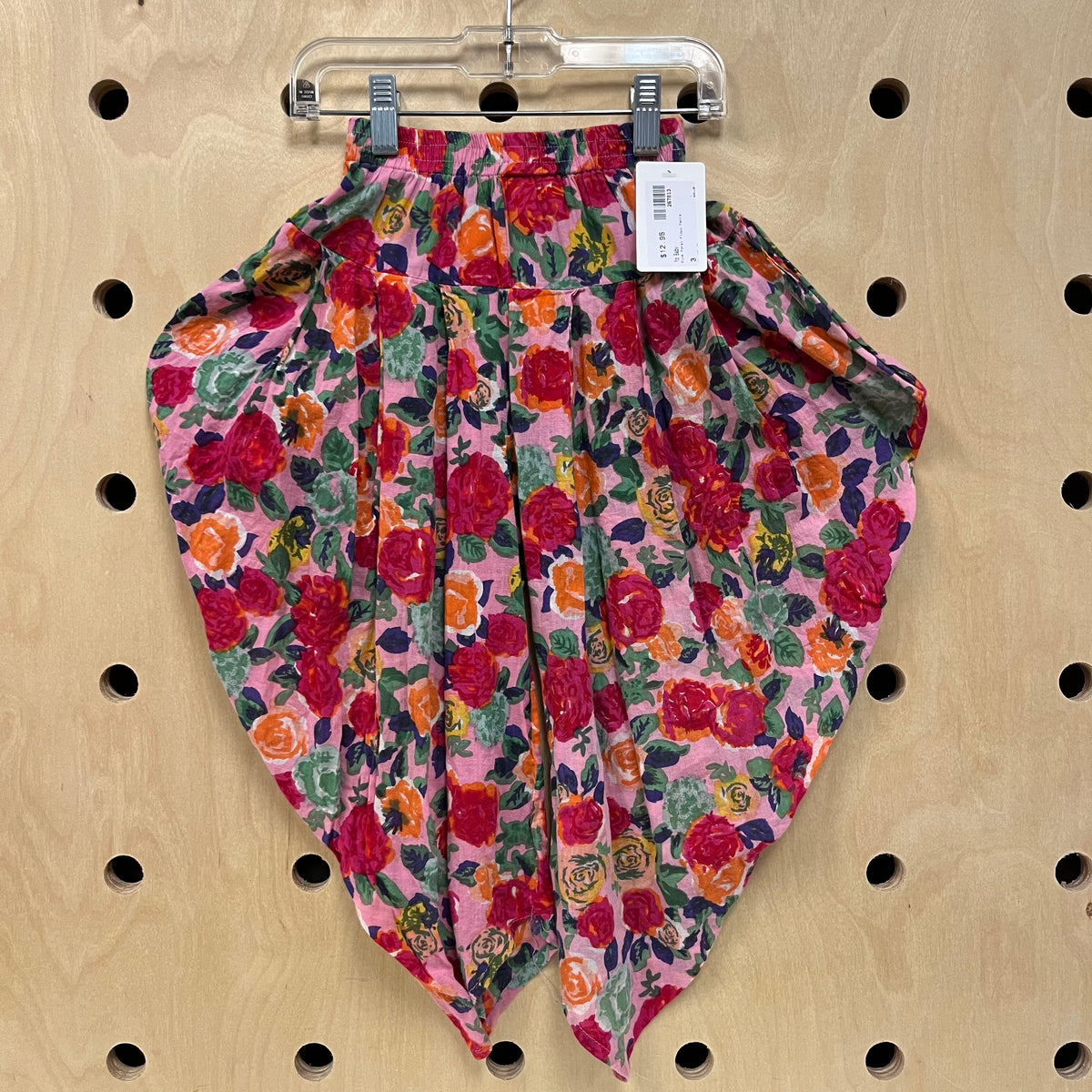 Pink Foral Flowy Pants