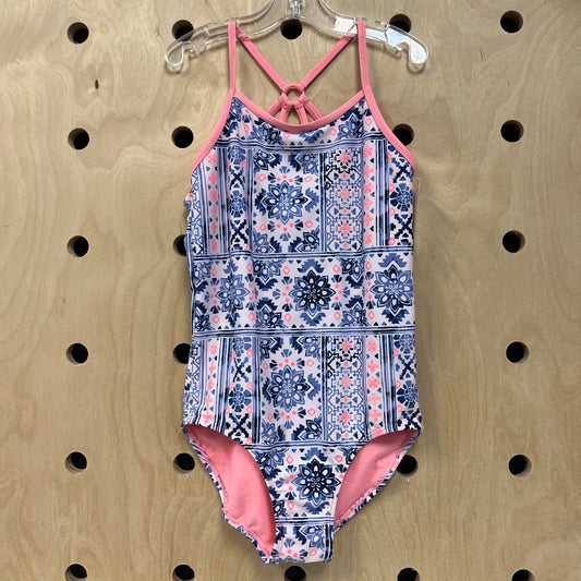 Blue & Pink Swimsuit