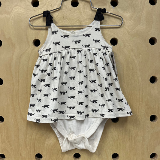 Cream Cheetah Romper