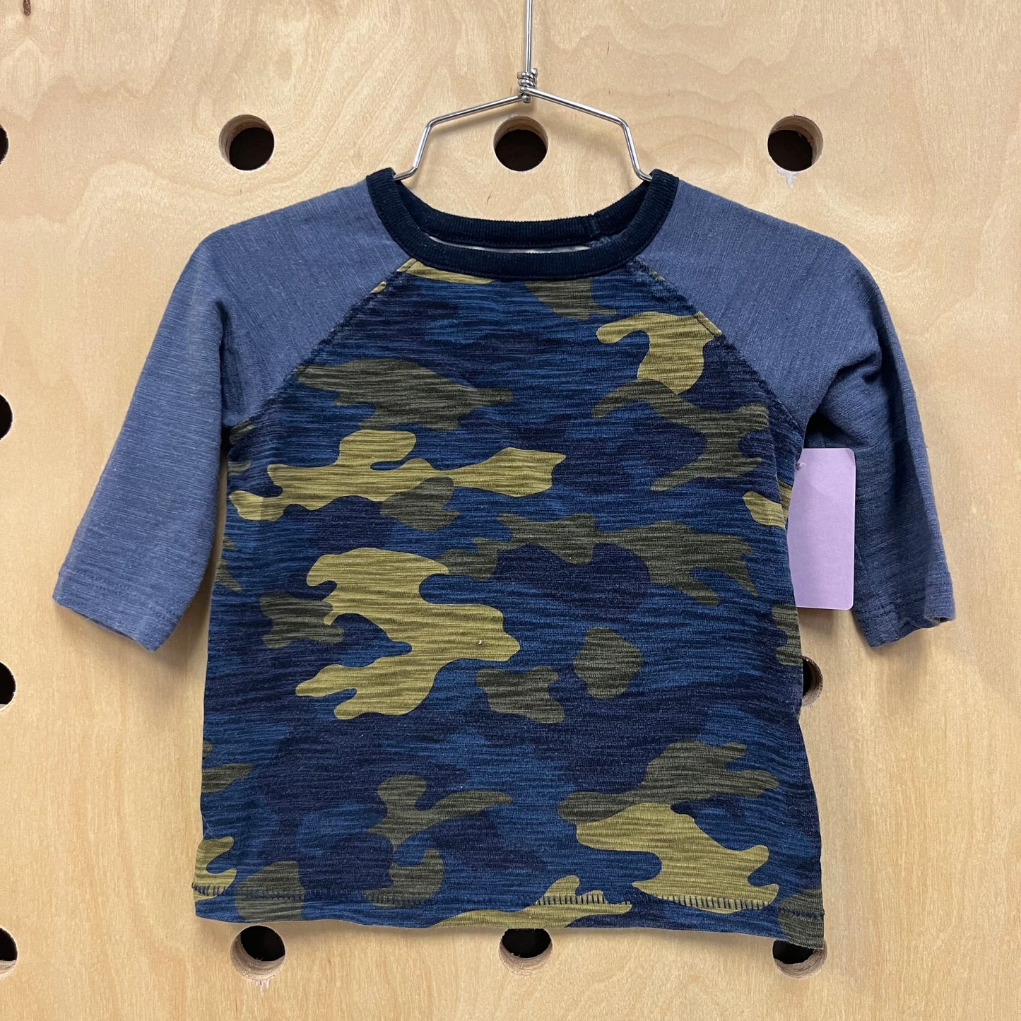 Blue Camo Raglan