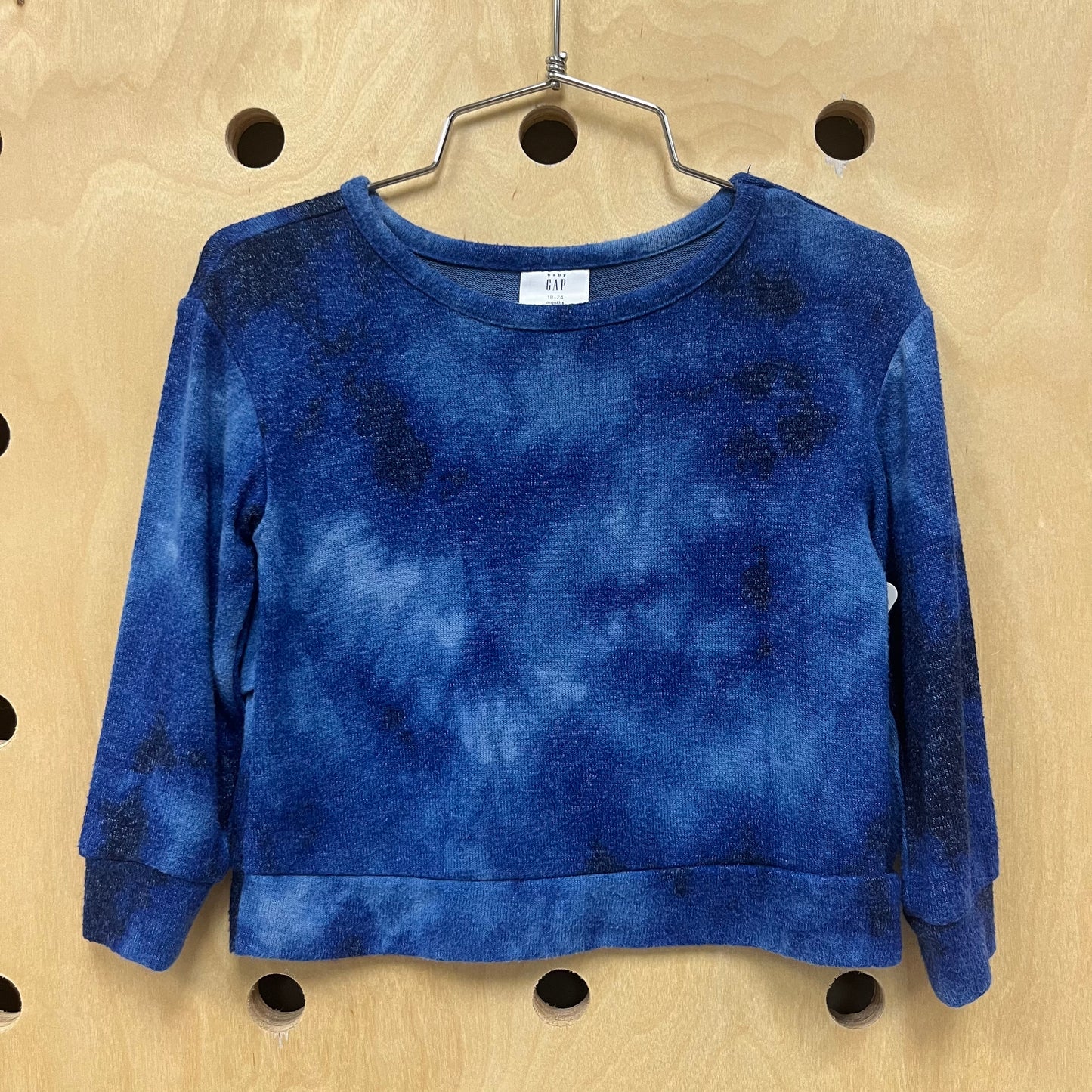 Blue Tie Dye Top