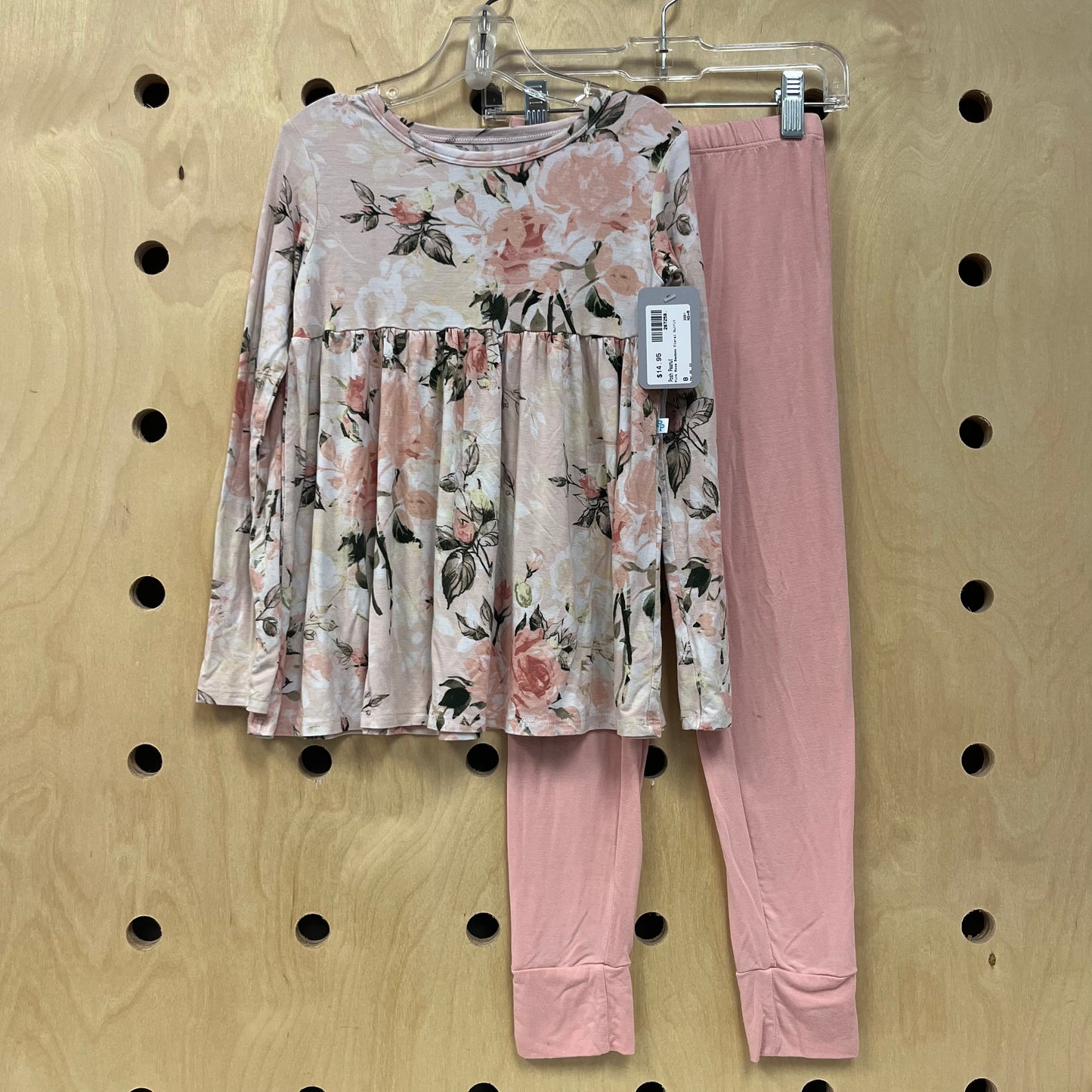 Pink Rose Bamboo Floral Outfit