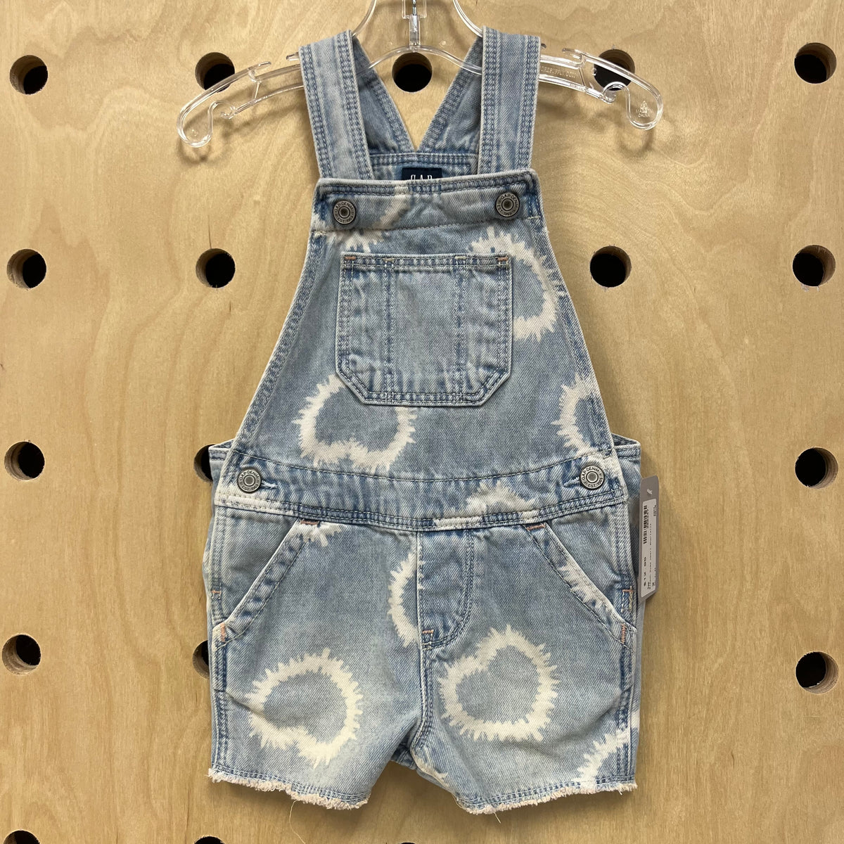 Bleach Dyed Heart Shortalls