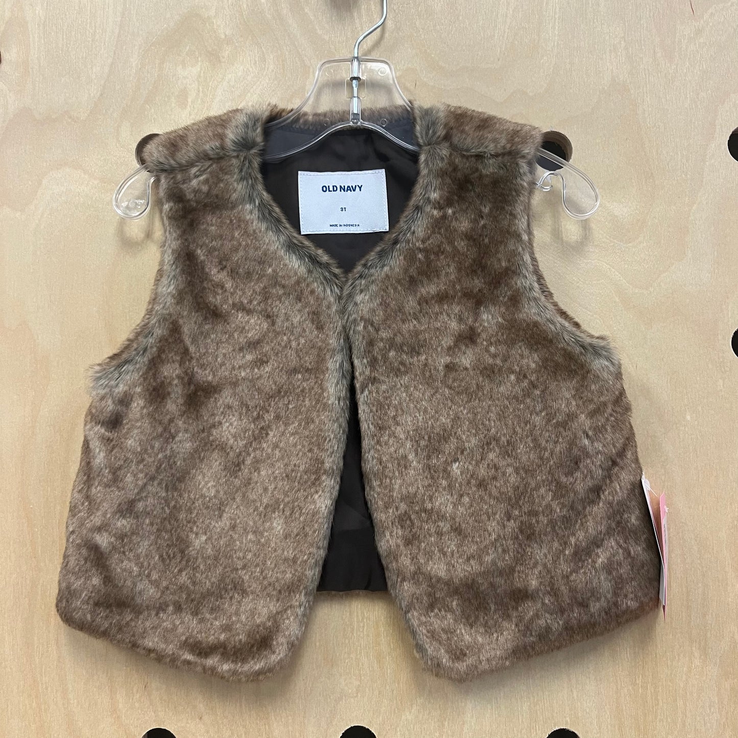 Brown Faux Fur Vest NEW!