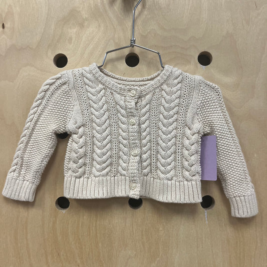 Cream Cable Knit Sweater