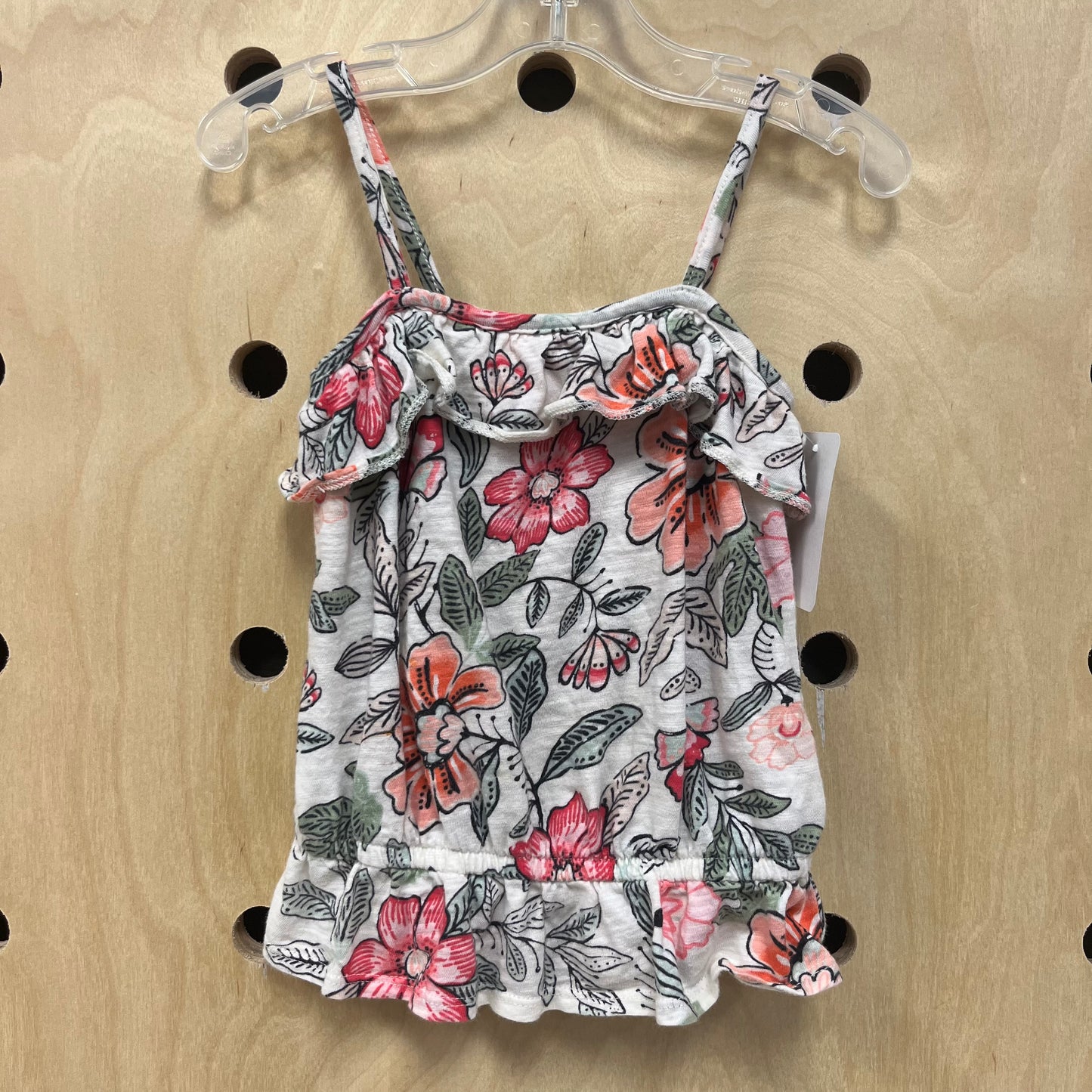 White Hibiscus Tank