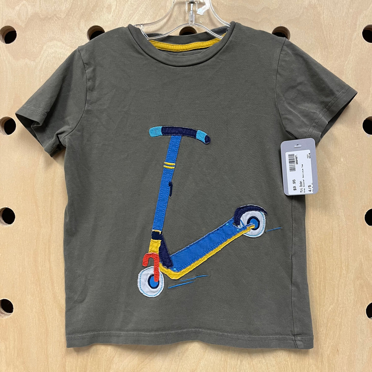 Grey Scooter Applique Tee