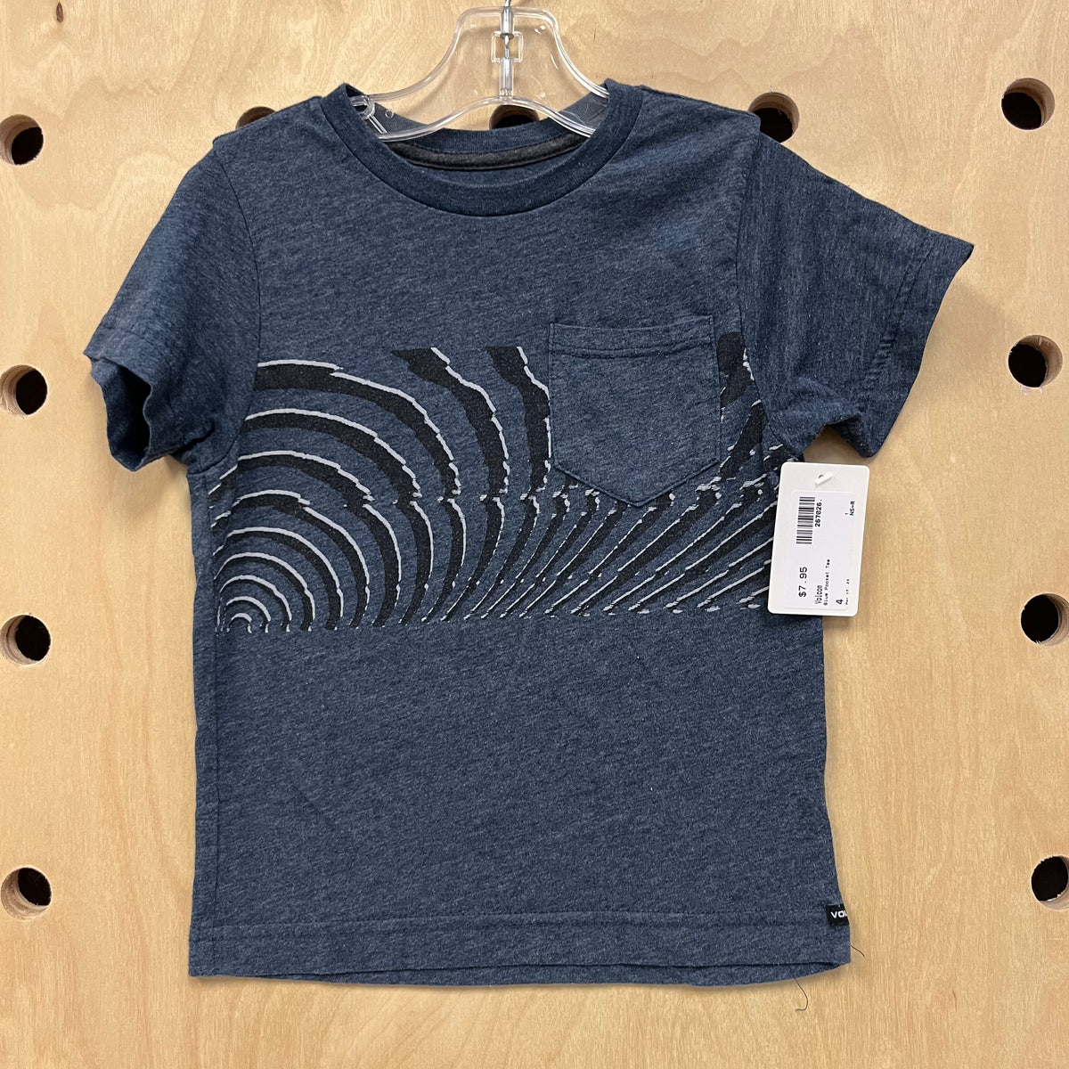 Blue Pocket Tee