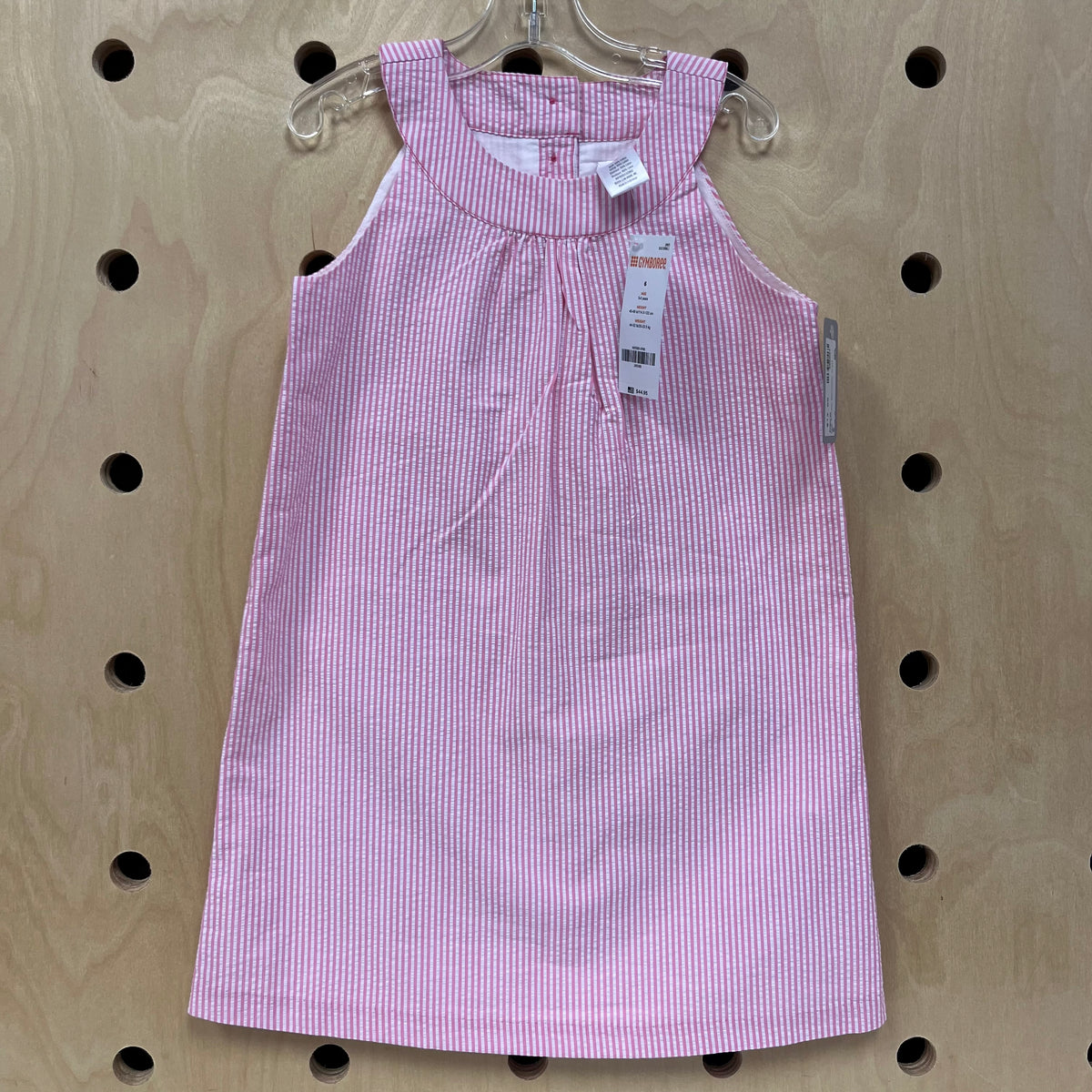 Pink Striped Seersucker Dress NEW!