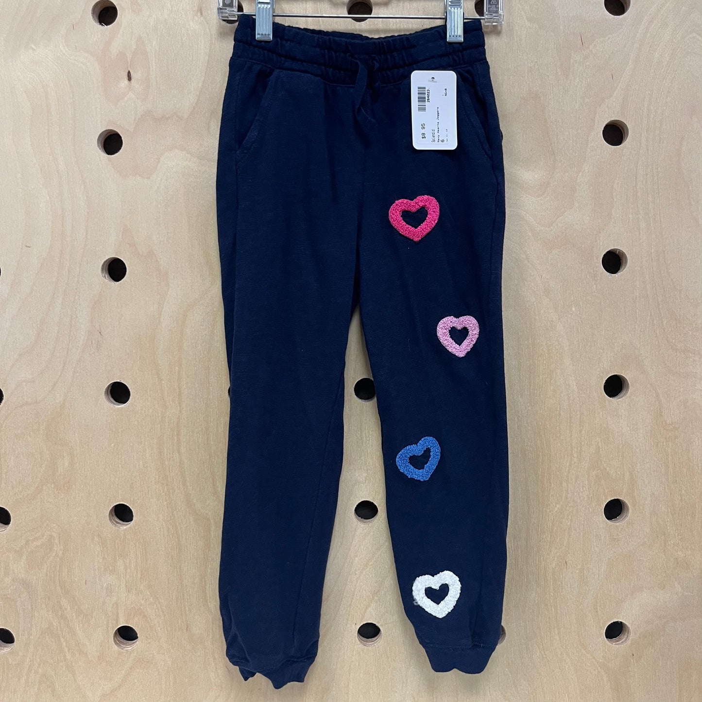 Navy Hearts Joggers