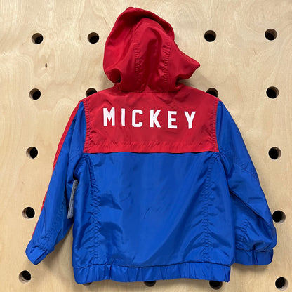 Blue & Red Mickey Zip Hoodie