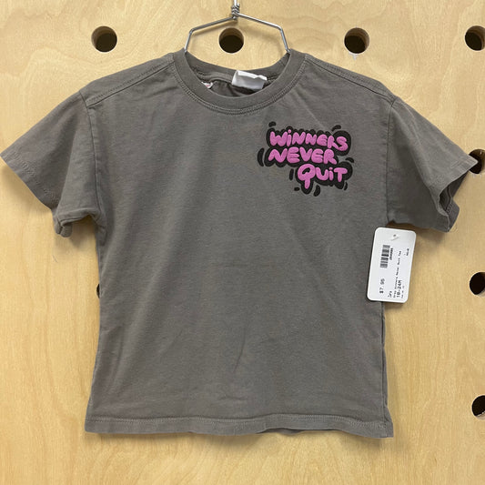 Grey Winners Never Quit Tee