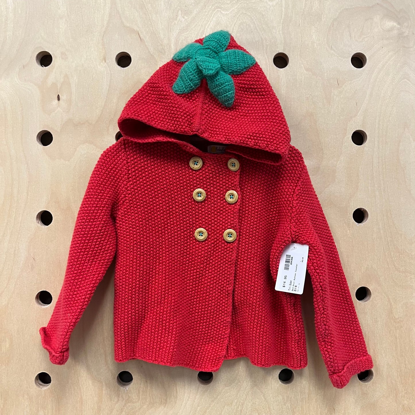 Red Strawberry Hoodie Sweater
