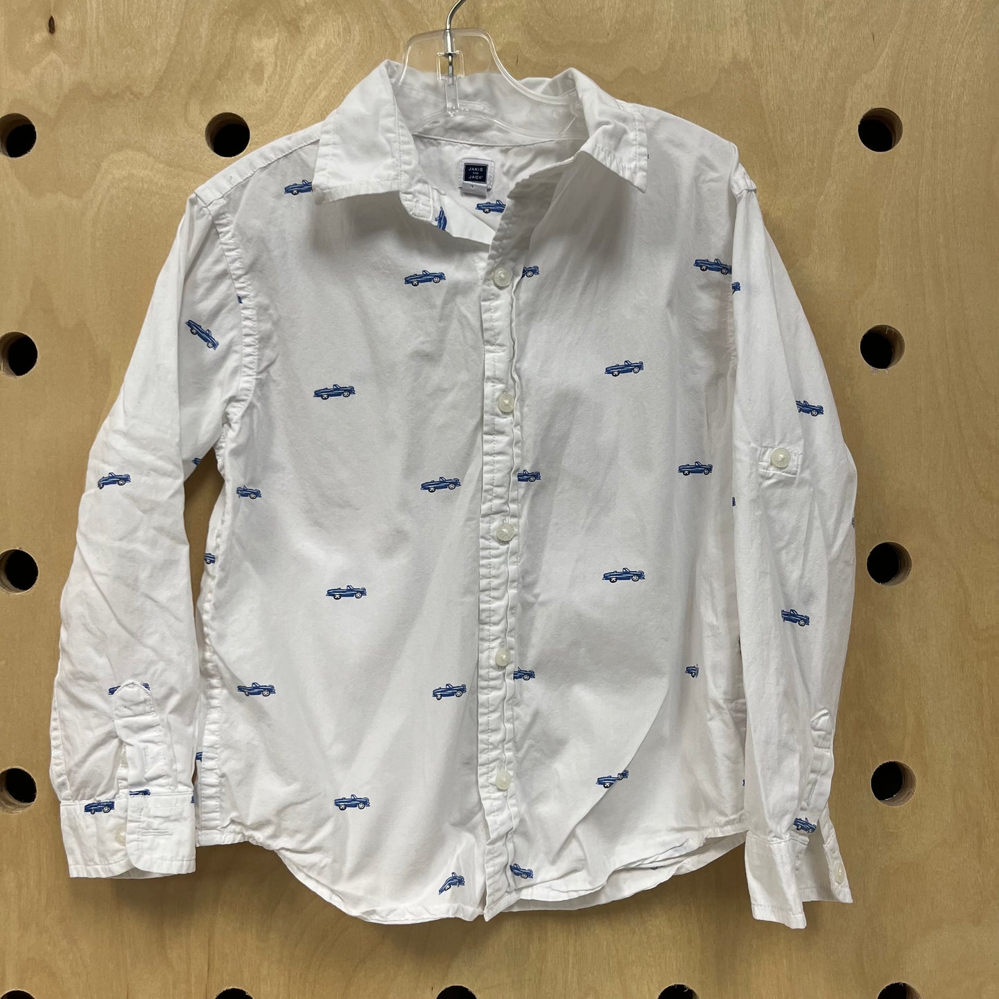 White Classic Cars Button Up Shirt