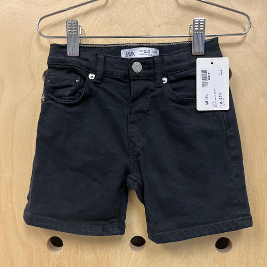Black Denim Shorts