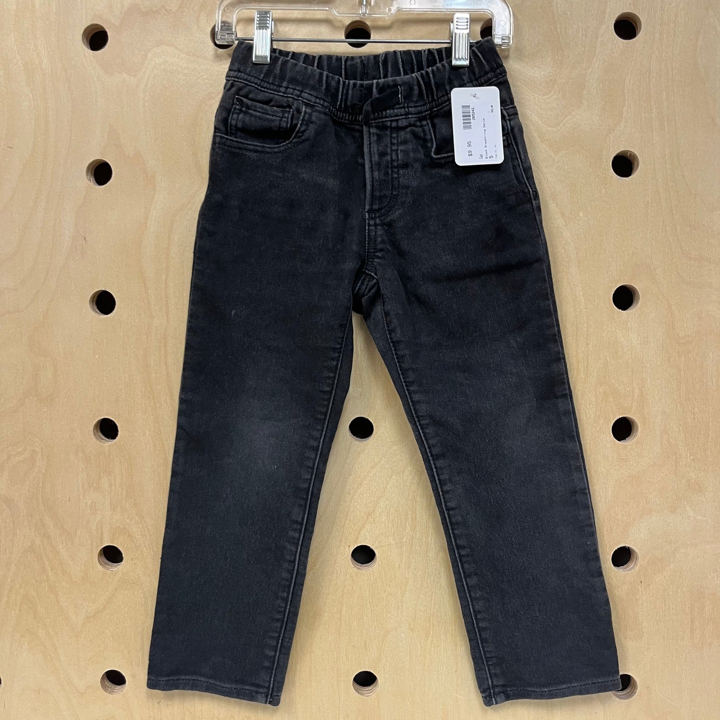 Black Drawstring Denim