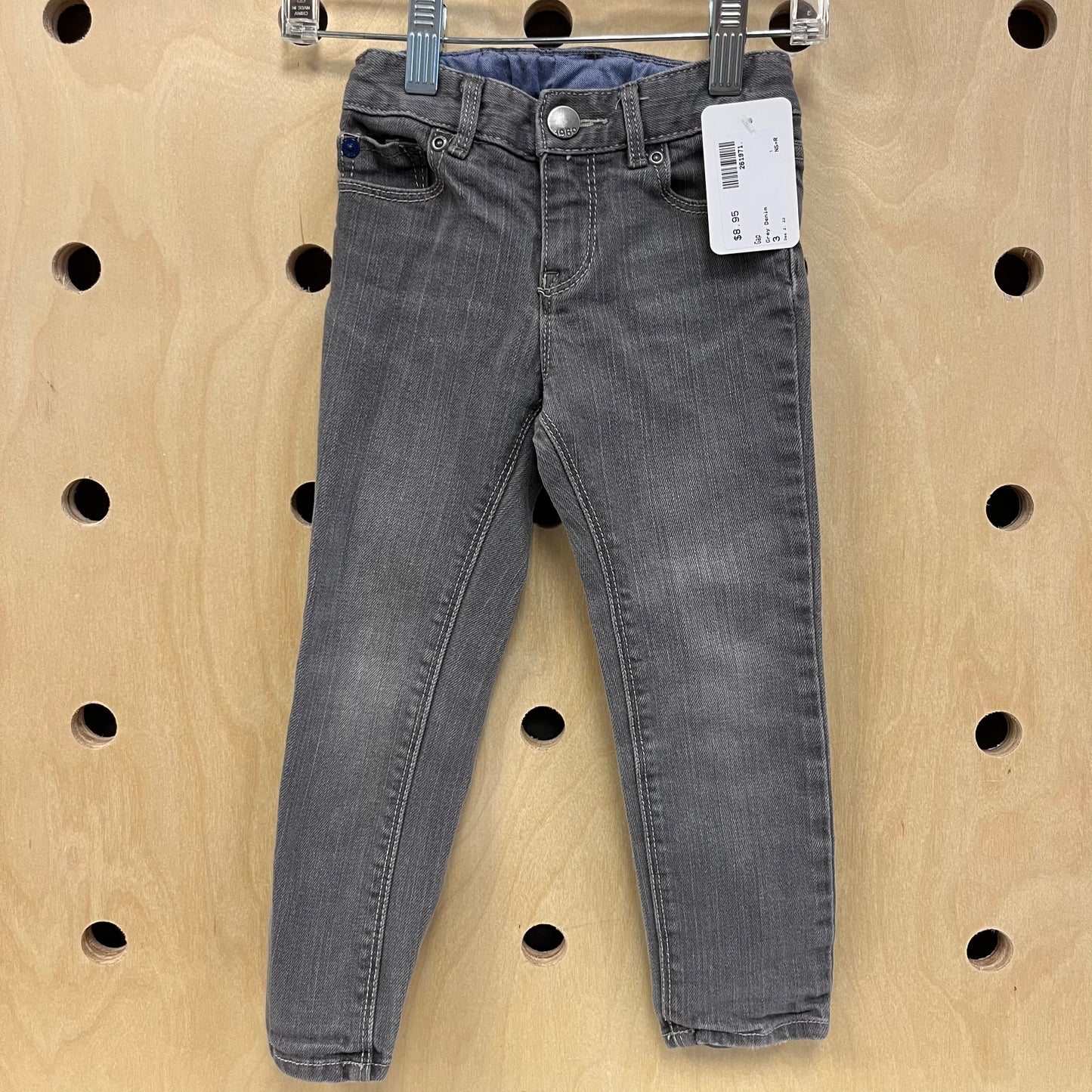 Grey Mini Skinny Denim