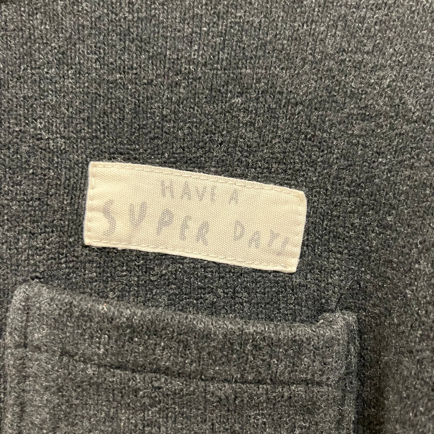 Black Knit Super Day Long Sleeve