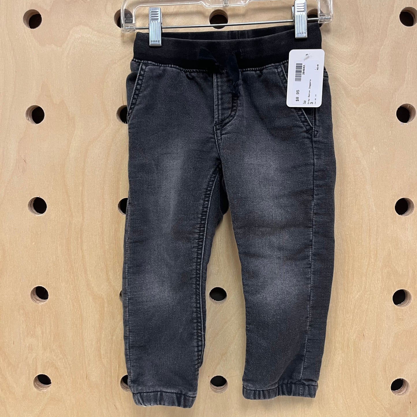 Grey Denim Joggers