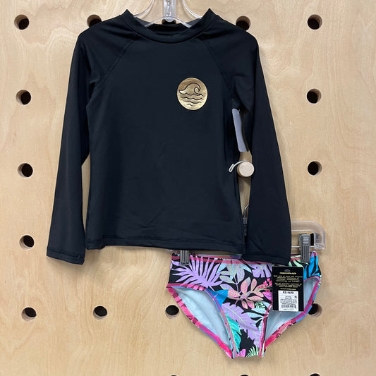 Black Wave Tropical Swimsuit NEW!