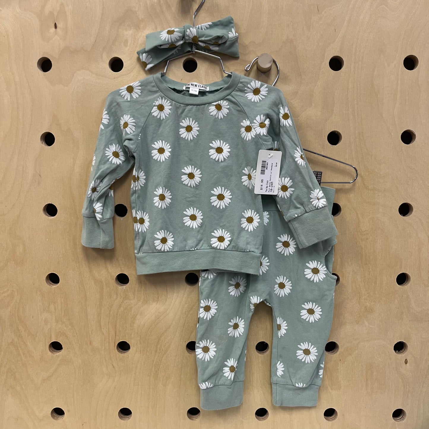 Mint Daisy Outfit w/ Headband