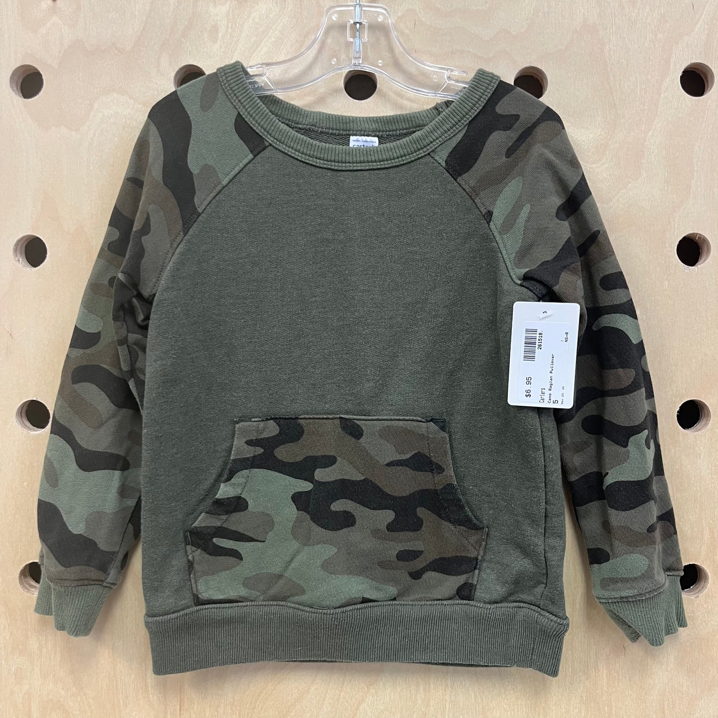 Camo Raglan Pullover