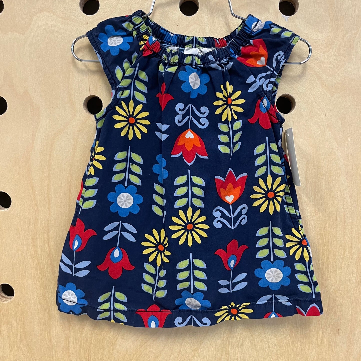 Navy Floral Dress