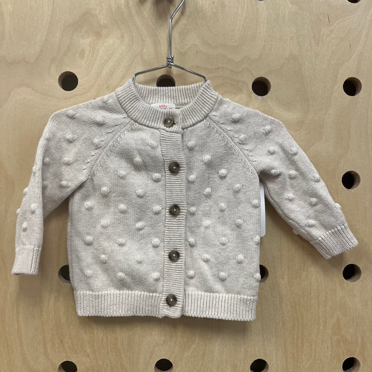 Beige Knit Knobby Sweater