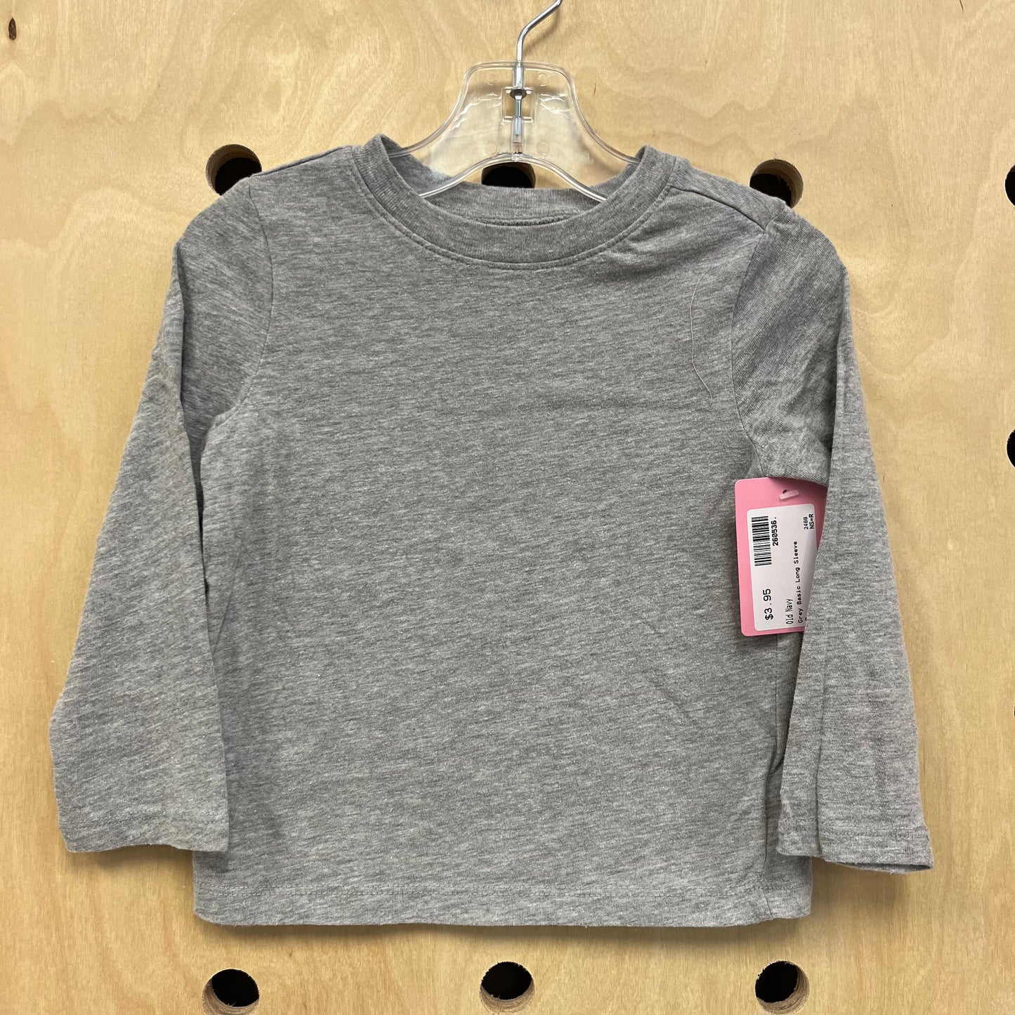 Grey Basic Long Sleeve