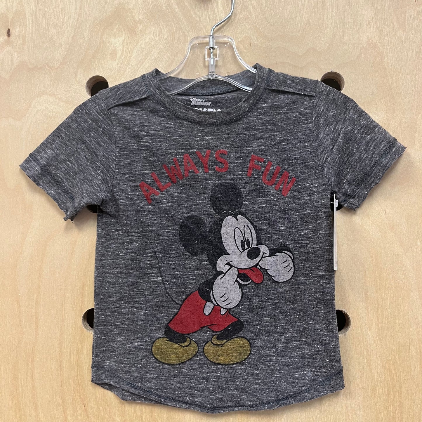 Grey Always Fun Mickey Tee