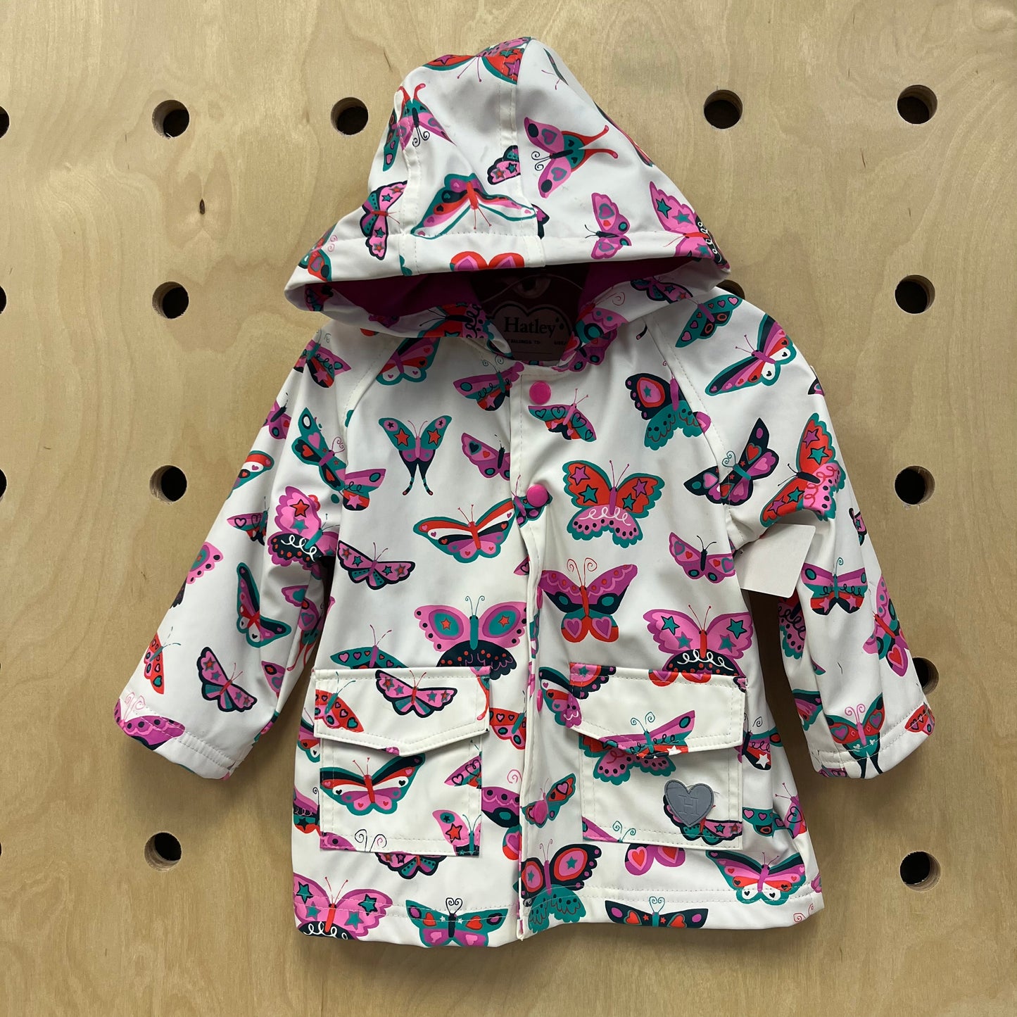 White Butterfly Rain Jacket