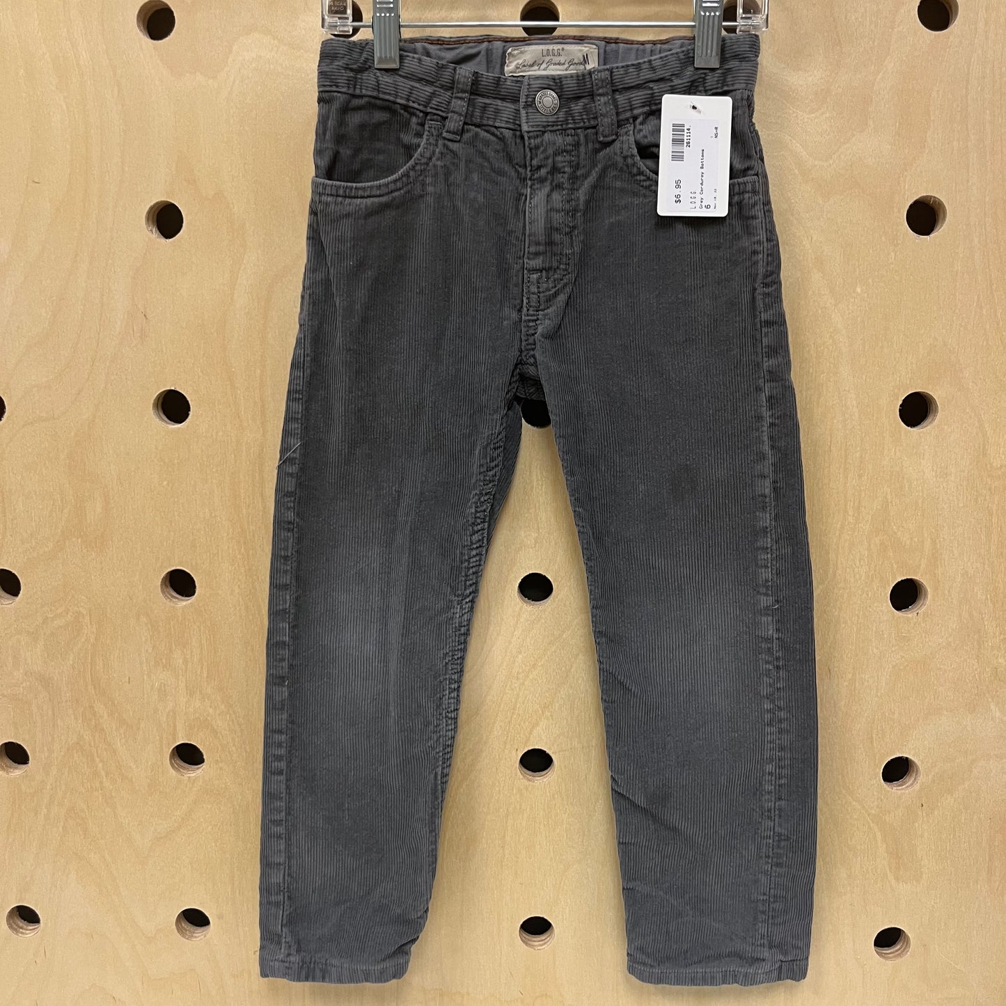 Grey Corduroy Bottoms