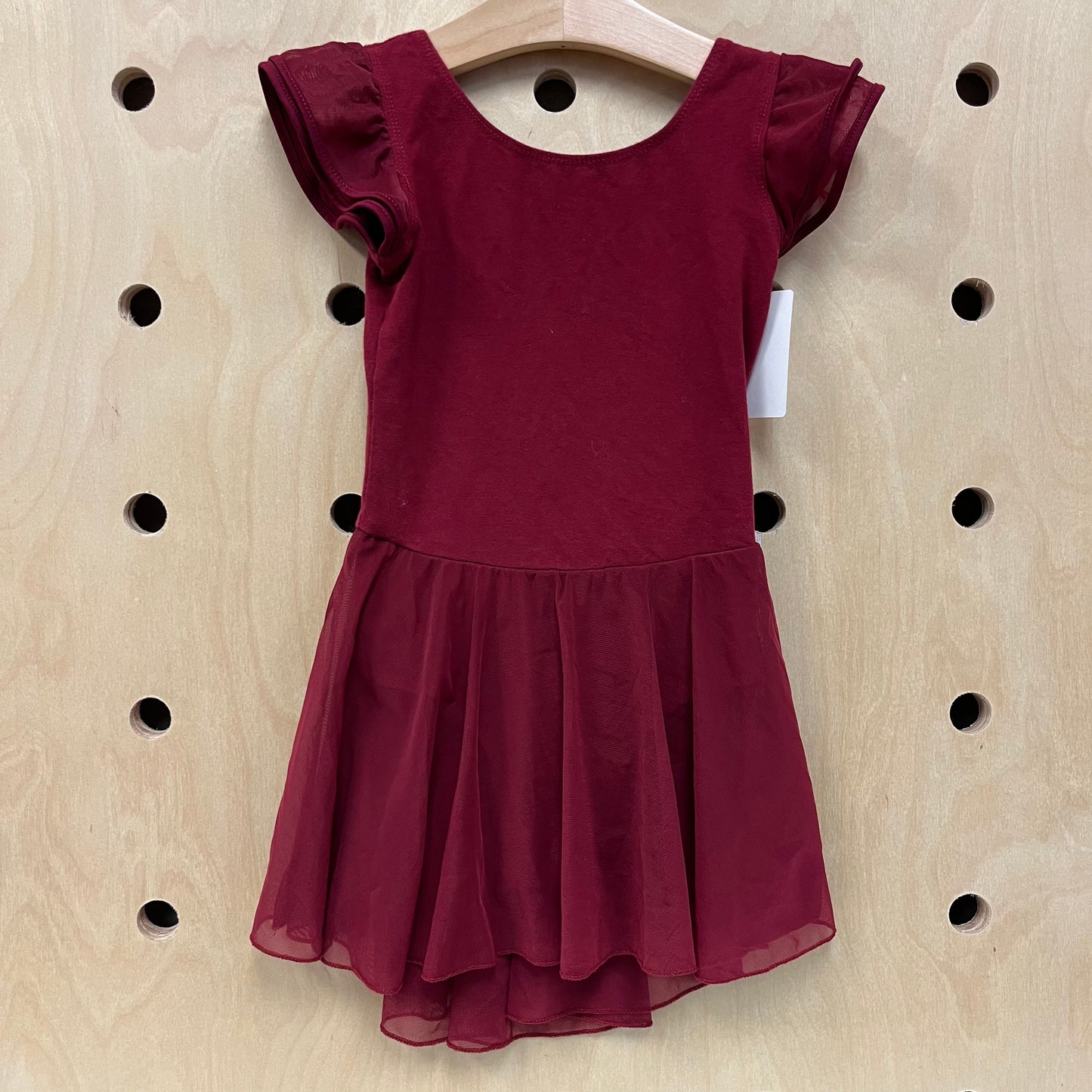 Burgundy Skirt Leotard