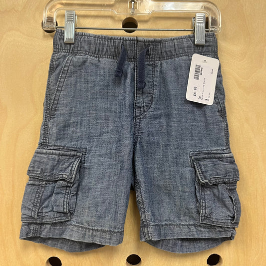 Denim Drawstring Shorts