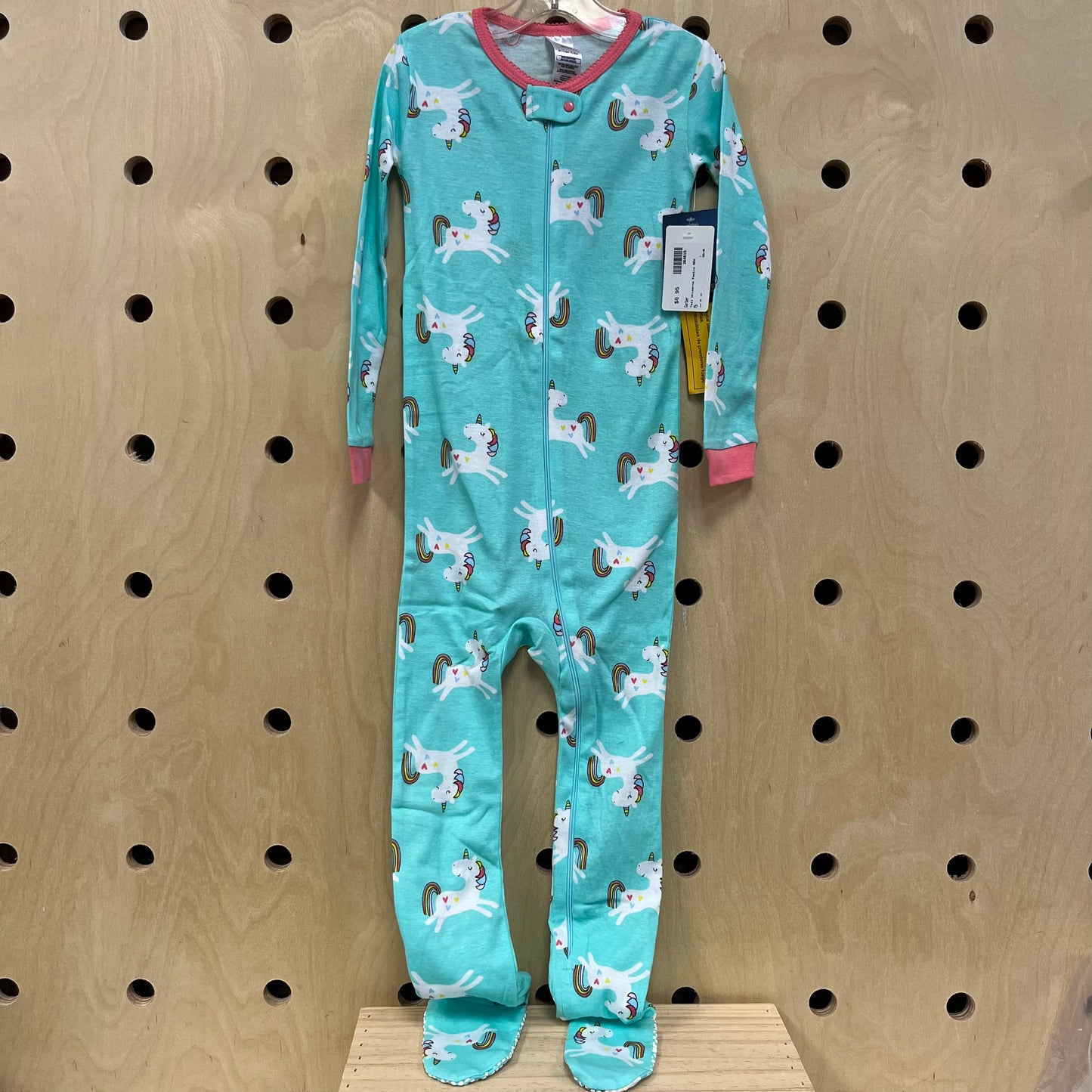 Teal Unicorns Footie NEW