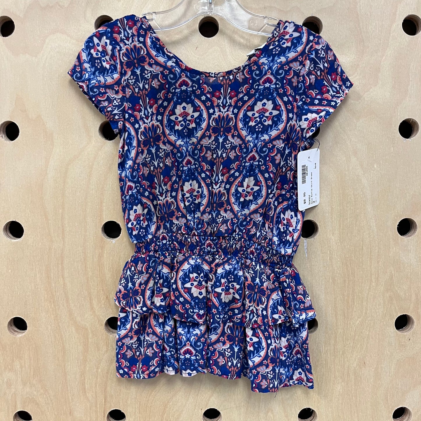 Blue Ruffle Skirt Dress
