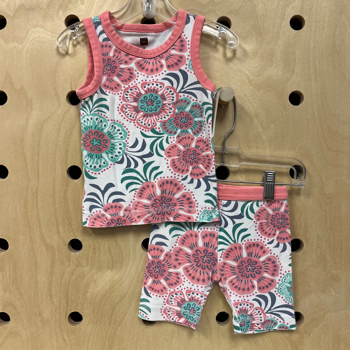 Pink Floral Pajamas