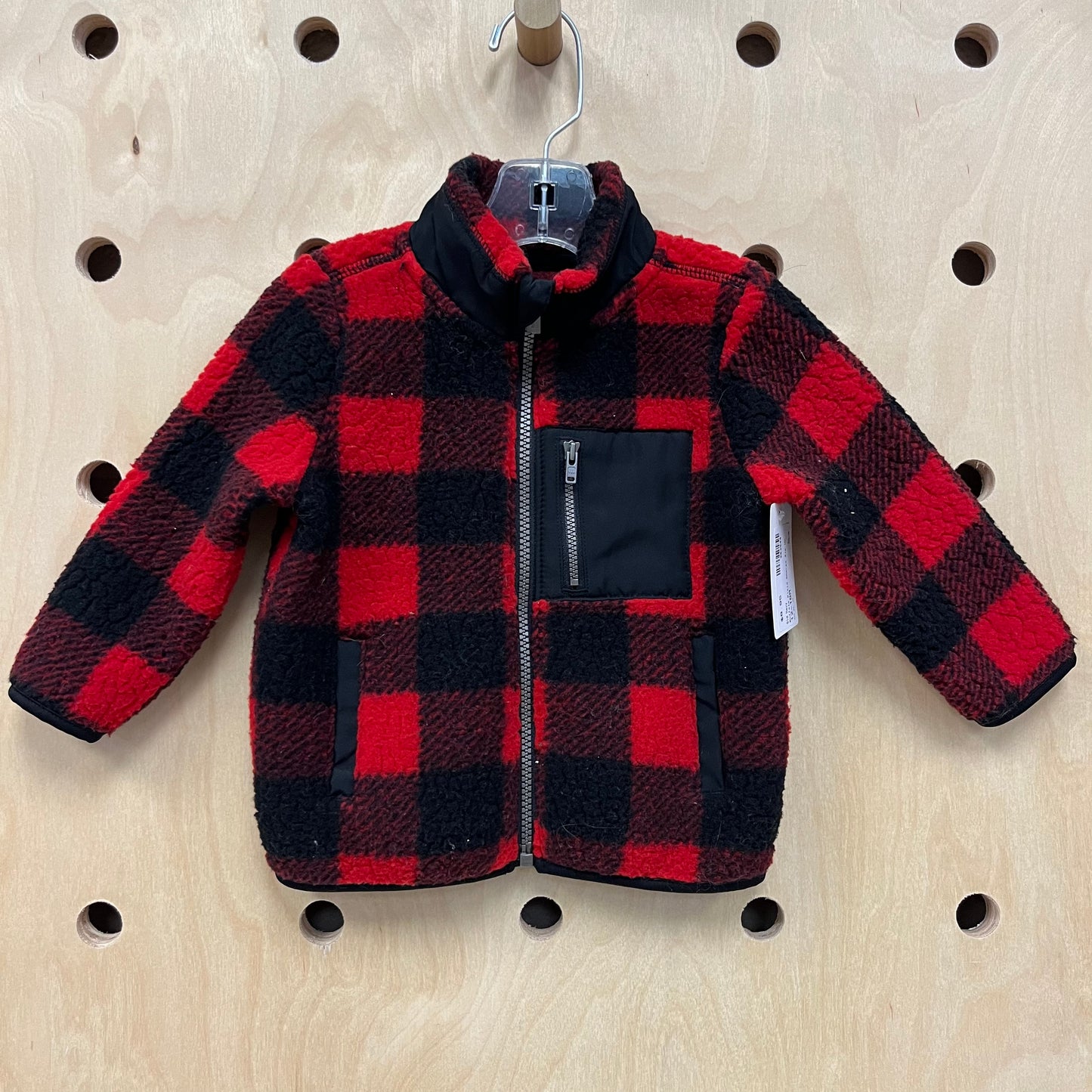 Buffalo Plaid Sherpa Zip Up