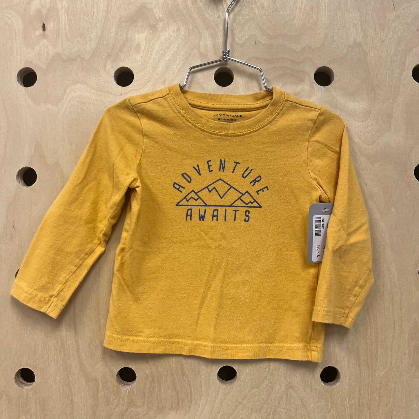 Yellow 'Adventure Awaits' Long Sleeve