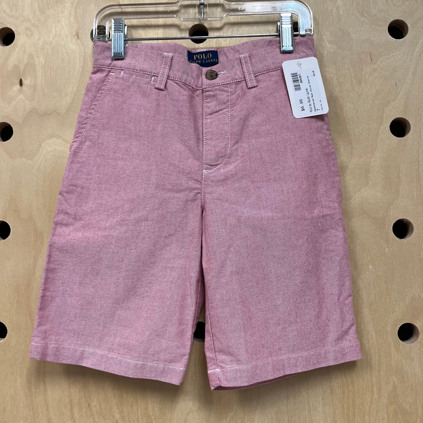Heathered Red Chino Shorts