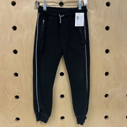 Black & Grey Piping Joggers