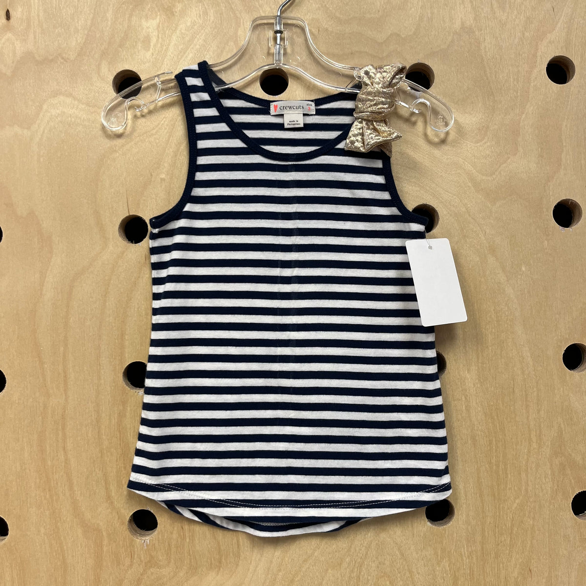 Navy+White Striped Tank