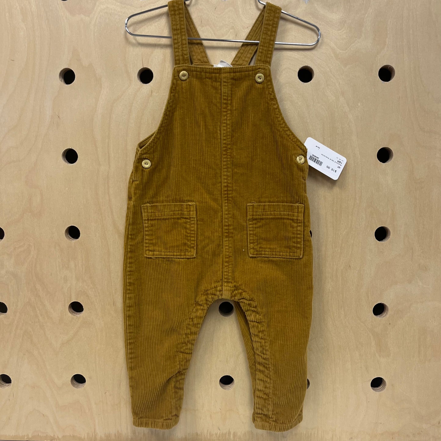 Mustard Cord Overalls