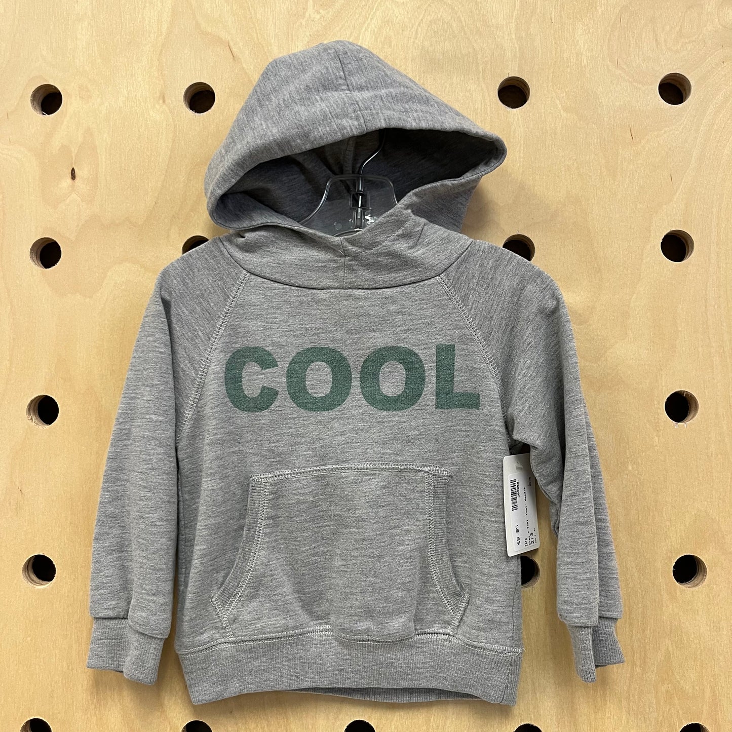 Grey + Teal 'Cool' Hoodie