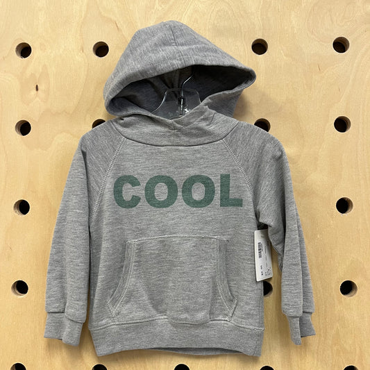 Grey + Teal 'Cool' Hoodie