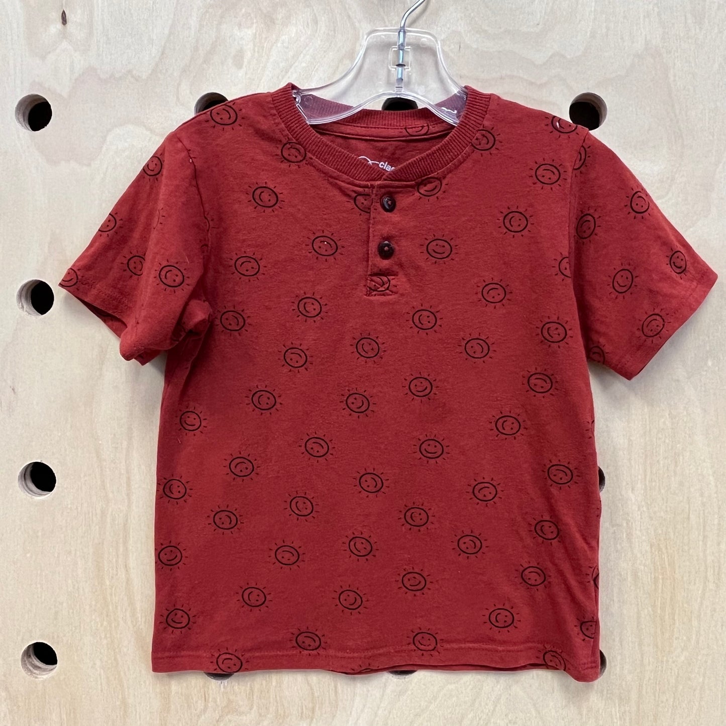 Rust Happy Sun Henley