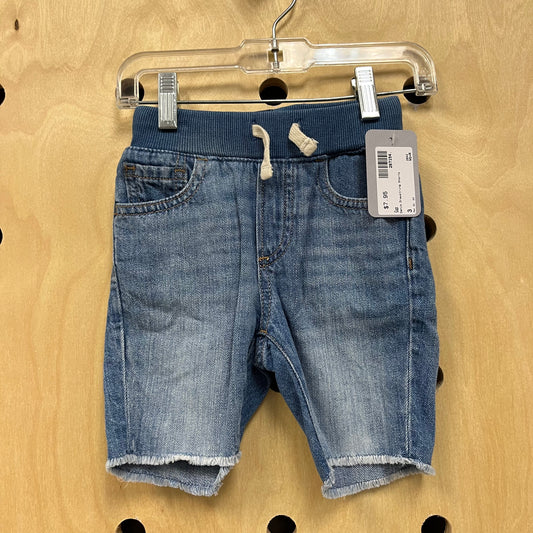 Denim Drawstring Shorts