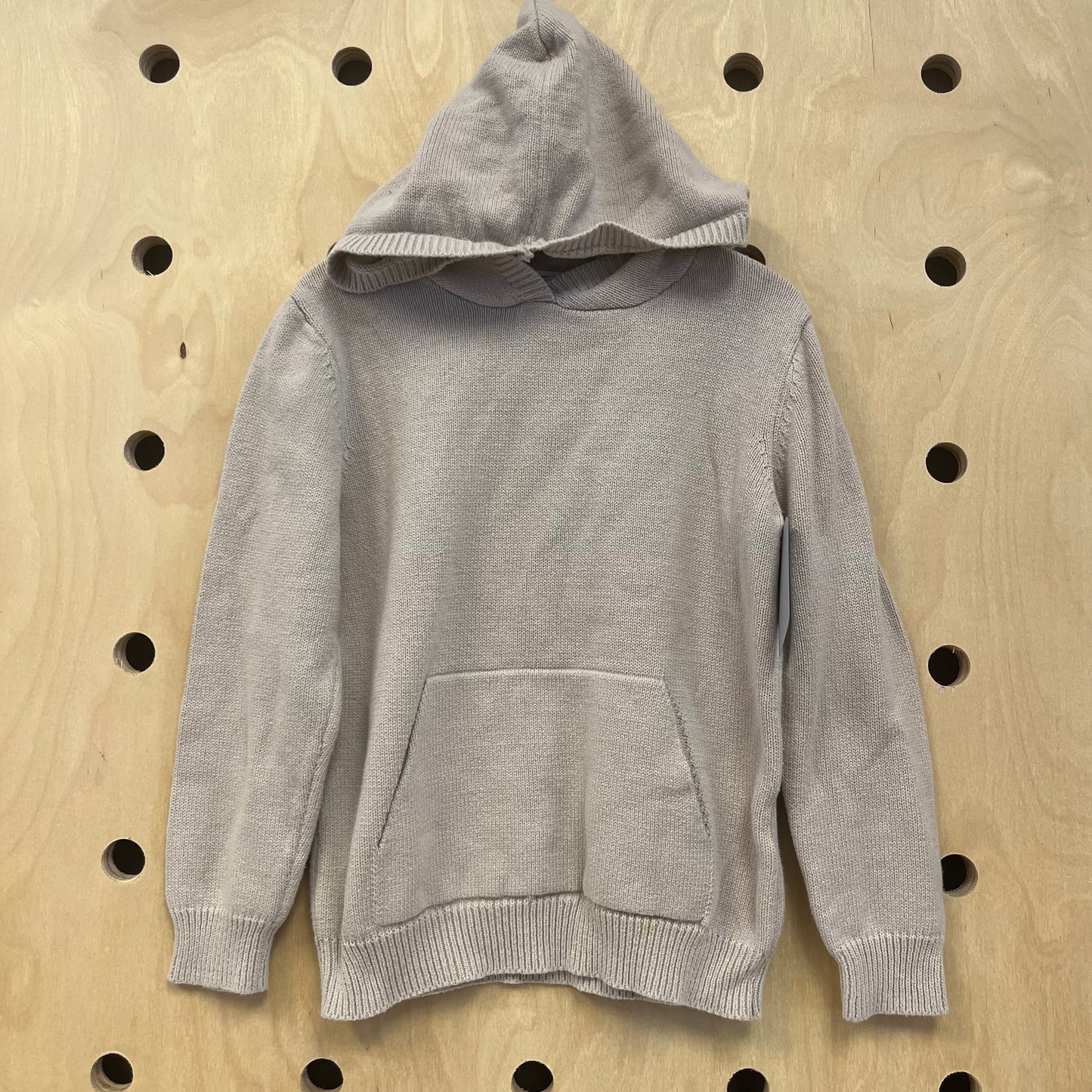 Beige Knit Hoodie Sweater