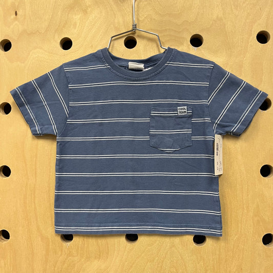 Blue Cool Team Striped Tee
